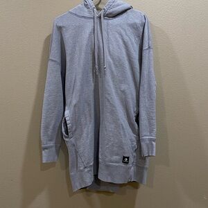 Converse Light Gray Hooded Sweatshirt